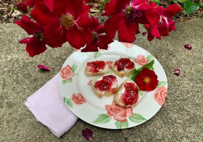 A plate with some food on it