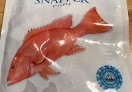 Publix fresh frozen snapper fillets.