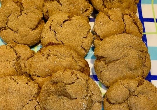 A close up of cookies on a plate