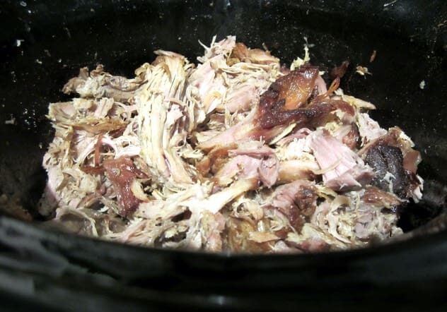 A close up of meat in a bowl